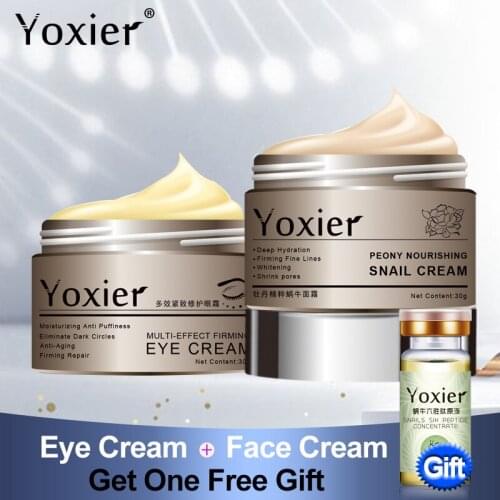 New Snail Eye Cream Face Cream Anti-aging Remove Eye Bag Lifting Firming Fine Lines Facial Skin Care Buy 2 Get 1
