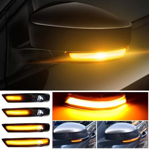 For Ford Focus Mk3 LED Light 2 3 Mk2 Mondeo Mk4 Turn Signal Lamp Flowing Side Wing Rear View Mirror Blinker Dynamic 2PCS