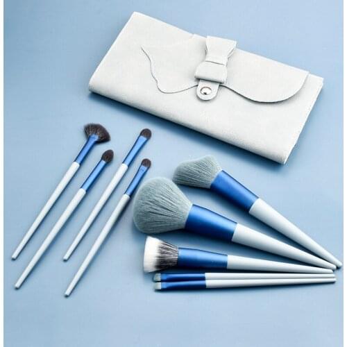 9Pcs High-end face application makeup brush set Eyeshadow Concealer Eyebrow brush Blush mixed powder application Brightening