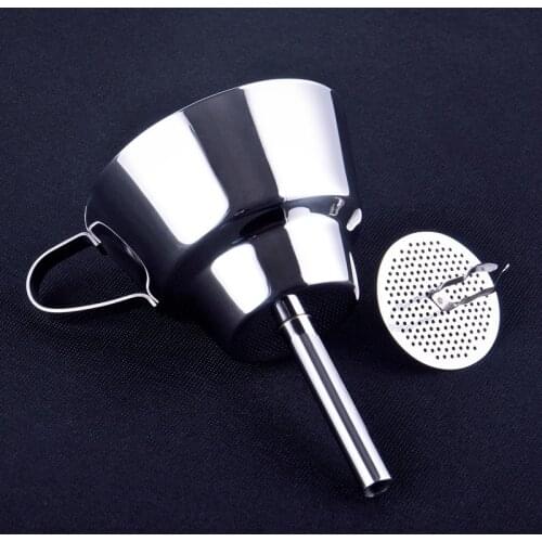 Stainless Steel Funnel kitchen with bracket Oil conical funnel Sugar syrup dispenser for Cake Shop and Kitchen