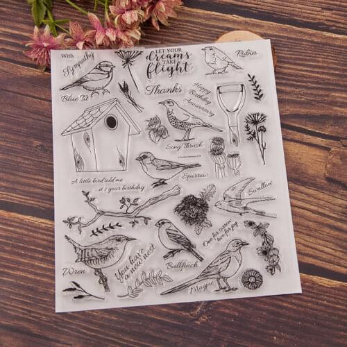 Bird Clear Stamp Or stamp for DIY Scrapbooking/Card Making/Kids Fun Decoration Supplies A2107