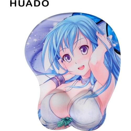 Silicone Mouse Pad with Wrist Support Soft Durable Non Slip Hand Pad Ergonomic Design for Office/Home/Gamer