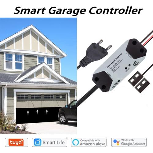 Rolling gate controller garage shop motor control WIFI network connection APP Alexa Google voice control AC 110V-240V