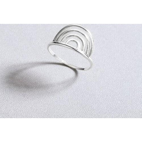 QIMING Indian Style Geometric Rings For Women Ladies Cheap Jewelry Accessories Vintage Finger Ring Birthday Party Gift