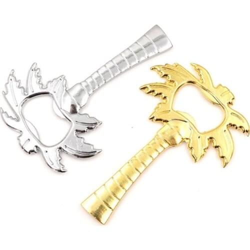 1Pc Bottle Opener Coconut Tree Shape Soda Glass Cap Beer Palm Breeze Bottle Opener For Wedding Kitchen Tool Wedding Party Favors