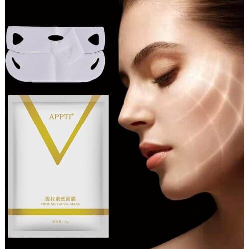 4D Ear Hook V-shaped Face Mask Chin Firming Slimming Gel Face Masks Lifting Face Mask Bandage Double Chin V Shape Face Mask 1pc