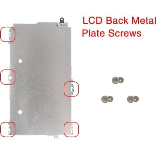 100pcs/lot LCD Screen Inner Back Metal Plate Bezel Holder Screws Repair Parts For iPhone 5 5S 5C 6 6S 7 8 Plus X