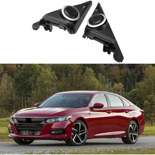 2Pcs Car Triple-cornered Head Tweeter Horns Cover Case Front Door Tweeter Speaker Bezel for Honda Accord 2018 2019 2020