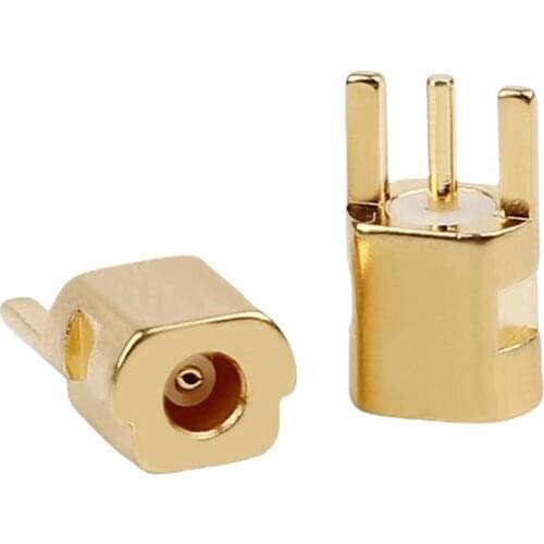 2PCS Gold Plated Beryllium Copper Female Jack Solder Wire Connector ie40 Pin IE40 Pro DIY Audio Earphone Plug Metal Adapter