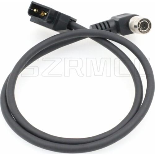 Anton Bauer IDX D-Tap to Standard Right Angle Hirose 4 pin Male Power Cable for Zaxcom Sound Devices 688 644 633