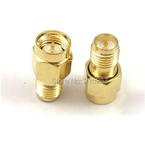 Free Shipping 100pcs Sma Male Plug To RP Sma Female Jack RF Coaxial Connector Aerial Antenna Adapter