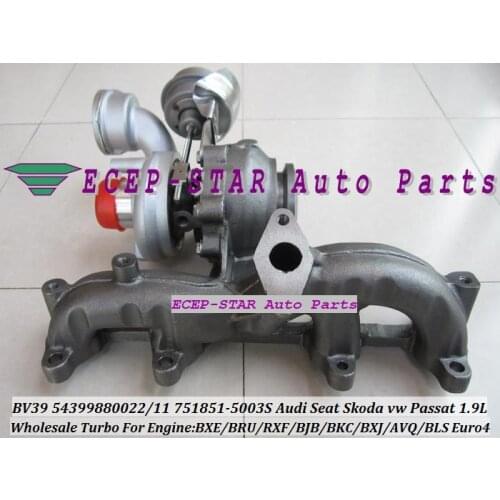 Free Ship BV39 VTG 54399880022 54399880011 751851 Turbo For AUDI A3 Altea For Volkswagen VW Caddy Golf Passat BJB AVQ 1.9L TDI