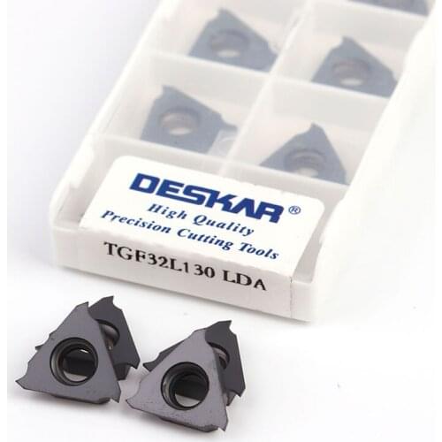DESKAR 100%TGF32R TGF32L 130 135 140 145 150 155 160 165 170 175 180 190 LDA Shallow Groove Blade Slot Turning Tools For STGFR