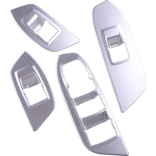 Beler Chrome Silver Window Switch Cover Trim PanelFit For Chevrolet Equinox 3rd 2018 2019 Styling