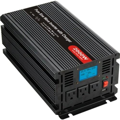 2000w inverter with battery charger inner build 12V 20A charger, Power inverter 2000w with battery charger inside