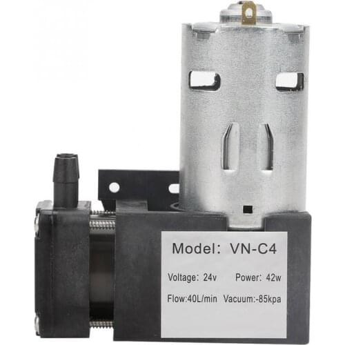 DC24V Mini Small Oilless Vacuum Pump -85KPa 40Lmin for Gas Air High Efficiency Low Noise Vacuum Pump Hot Sale