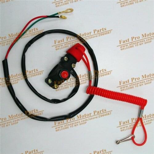 Red Emergency Kill Switch dirt bike pocket bike ATV use safety kill switch