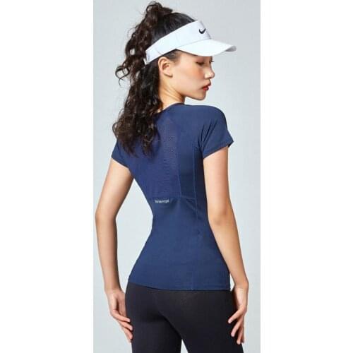 Yoga Crop Top 2021 New Short Sleeve Yoga T-shirt Top Womens Summer Sleeve T-shirt Clothes Top Deportivo Mujer Camisetas