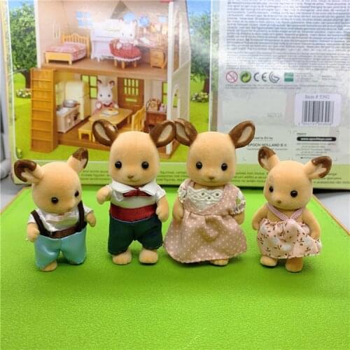 Geniune Sylvanian Doll Families Dollhouse Animal Figures furniture set clothes house food without package