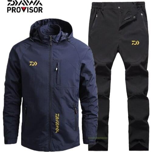 Summer Autumn Outdoor DAIWA Fishing Jackets Man Windproof Hiking Camping Fishing Suits Mens Breathable Fishing Clothes