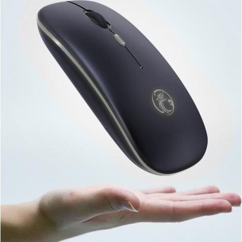 IMICE E-1300 Mouse Wireless 2.4G Bluetooth 5.1 Dual Mode Rechargeable 800/1200/1600 DPI Wireless Gaming Mouse for Computer