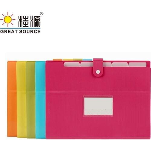 Expanding File Folder 5 Layers File Organiser Portable Desk Storage File D255*H305mm(10.04"*12.01")(2PCS)