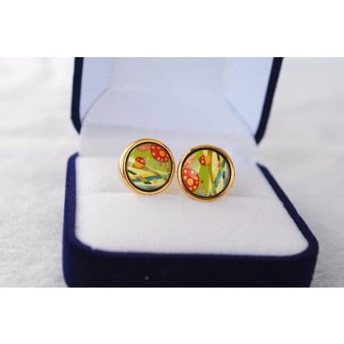 Cloisonne hand-painted enamel color European and American fashion jewelry 020