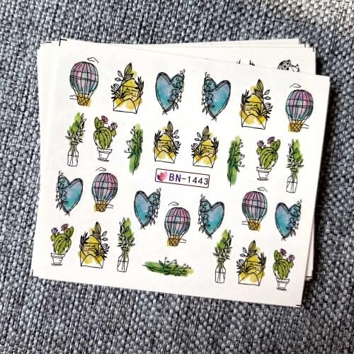 12 Designs Black Ink Butterfly Water Transfer Stickers Gradient Flower Leaf Nail Decals Sliders Manicure Foils Wraps Tattoos