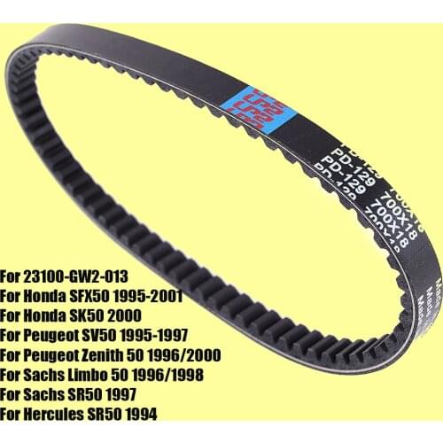 Drive Belt for Honda SFX50 SK50 Peugeot SV50 Zenith 50 Sachs Limbo 50 Hercules SR50 for SFX SK SR 50 23100-GW2-013