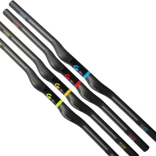 New 4 colors ASIACOM Mountain bike racing aero matt+gloss full carbon fibre bicycle handlebar MTB parts 31.8*600-720mm Free ship