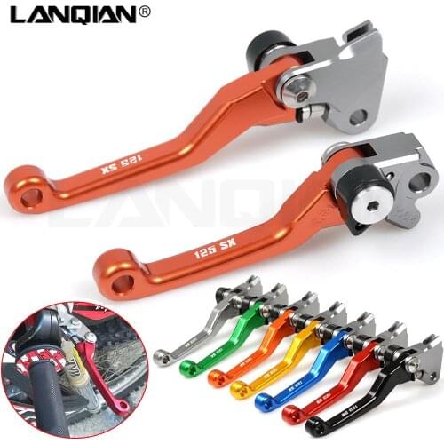 CNC For 125 SX 2009 2010 2011 2012 2013 Motorcycle Brake Clutch Levers Orange Dirt bike Pivot Lever 125SX Handle Levers