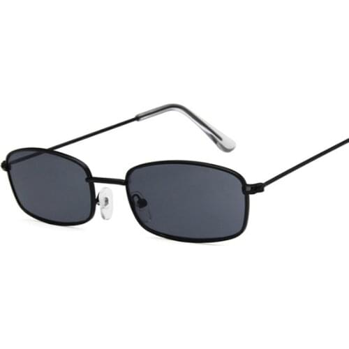 New Alloy Square Sunglasses Women/man Small Frame Design Sun Glasses For Female Candy Color Mirror Street Beat Shopping Oculos