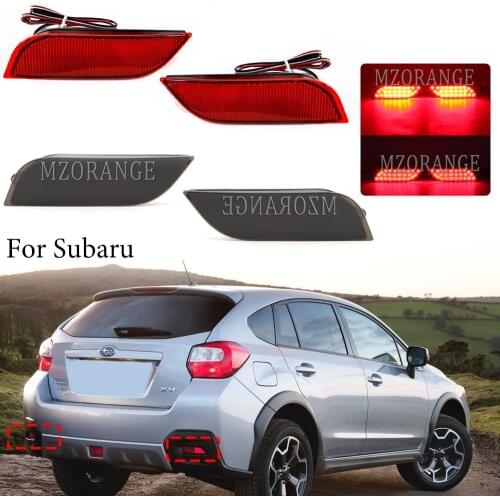 LED Backup Tail Light For Subaru/Impreza/XV/WRX/LEVORG/Crossover Rear Bumper Reflector stop Brake fog lamp car accessories white