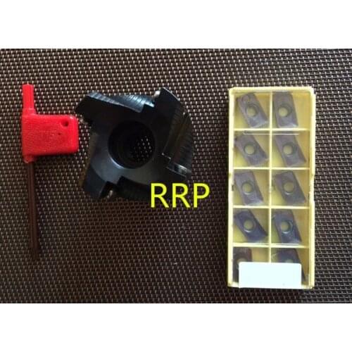 Black BAP400R-63-22-4T right angle shoulder face mill cutter +10pcs APMT1604PDER-M2 VP15TF inserts
