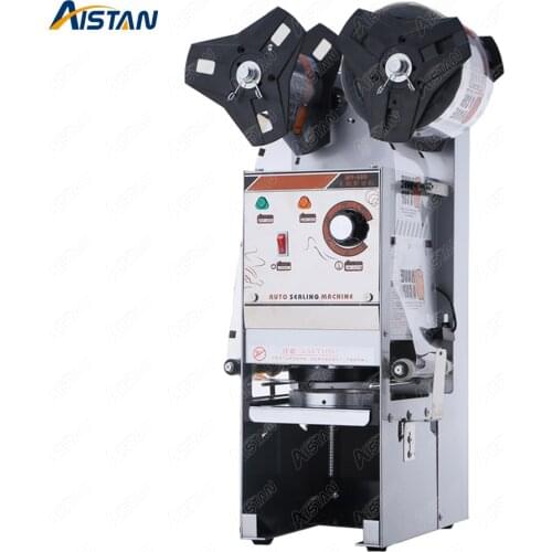 WY680 Plastic Paper Bubble Tea Cup Sealer Machine Semi-automatic Cup Sealing Machine Electric Sealers