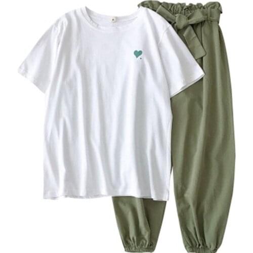 Two Piece Set Top And Pants Tracksuit Women 2021 Plus Size Summer Autumn Club Outfits Casual White 2 Piece Set Women Clothes