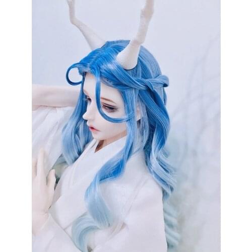 1/3 SD BJD Wig,1/4 MSD Wig Fashion Doll Wig Long Big Wavy Curly Hair for Girl Boy Dolls Accessories