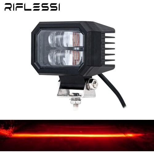 1 x DC 12V - 80V LED Forklift Light Red Forklift Warning Lights Reverse Indicator Lamp Work Light