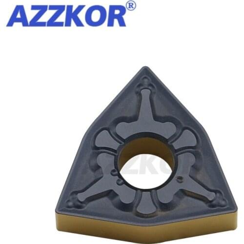 AZZKOR WNMG R-Angle TM SNT9125 Internal Inserts Turning Tools NC Center Lathe For Steel Machining Material Carbide Blades 10pcs