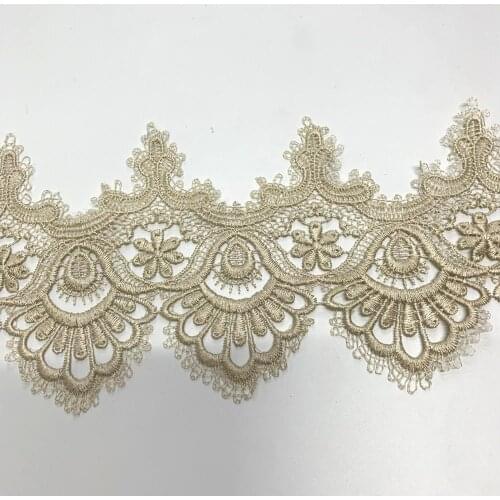 15yards 15cm Width Lace Ribbon Trims Embroidery Strip Webbing for Dress Sofa Cover Curtain Trimmings Lace Fabric