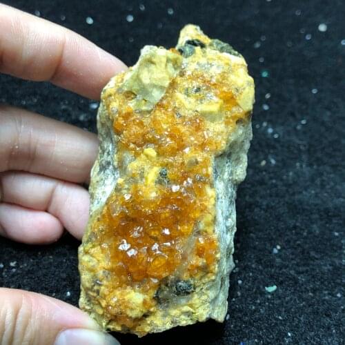 164.4g100% natural garnet and crystal mineral specimens stone home decoration healing energy teaching collection ornaments