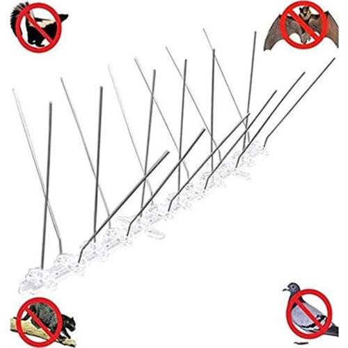 2pcs Professional Bird Repellent Tools Base Stainless Steel Wire Bird Repeller Orchard Garden Eaves Anti Bird Pigeon Spikes