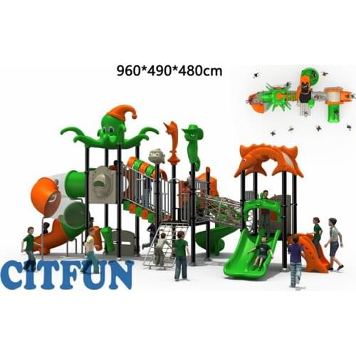 2019 Ocean Series Children outdoor playground equipment for park OPB19-042a
