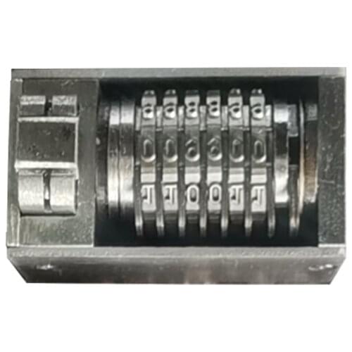 6 Digits 2mm Letterpress Numbering Machine For Label Printing Machines
