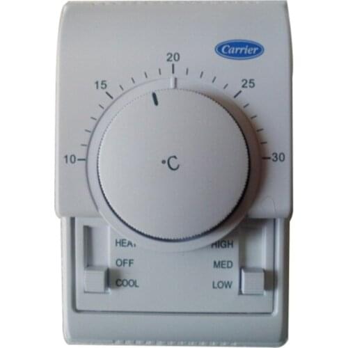 Authentic Carrier mechanical thermostat central air-conditioning fan coil thermostat switch panel TMS310A