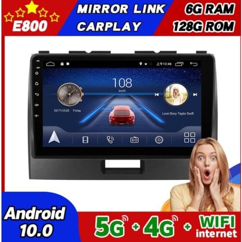 NEW 6GB Ram 128GB Rom 2 Din Car Radio Navigation GPS Bt Player 9 Inch Screen For SUZUKI WAGON R 20102018 Android 10 Stereo