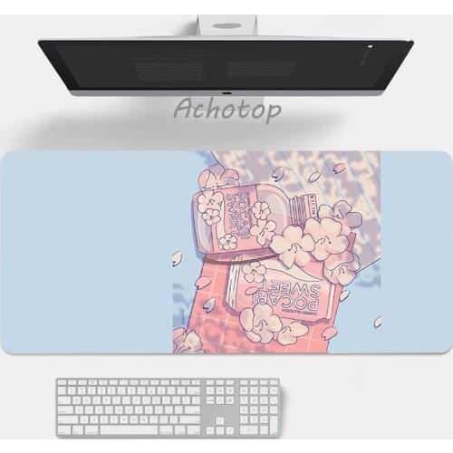 Large Gaming Mouse Pad Kawaii Mousepad Gamer Accessories PC Computer Keyboard Mouse Pad 30x80cm Big Size Molang Desk Mat