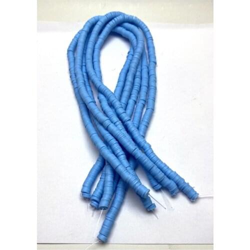 Fimo Beads-6 Mm Blue Color