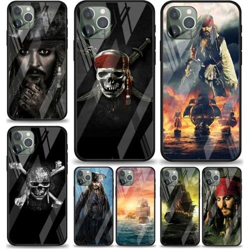 Tempered Glass Cover Pirates of the Caribbean For Apple IPhone 12 Mini 11 Pro XS MAX XR X 8 7 6S 6 Plus Phone Case Coque