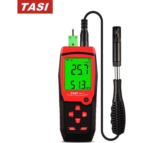 Digital Temperature Humidity Meter LCD Display Hygrometer Thermometer With Thermocouple TA8175
